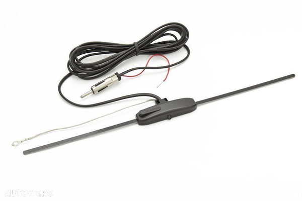 Antena electronica de parbriz dublu amplificata lungime cablu 2.4