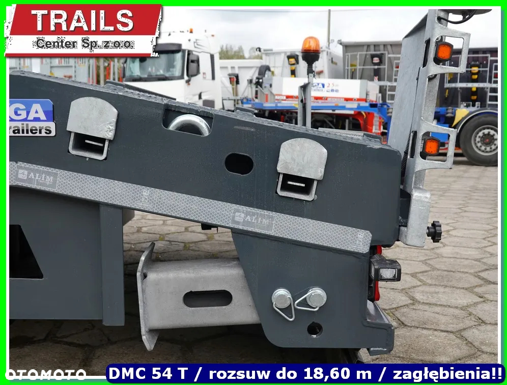 Mega Niskopodłoga dł. 9.50 m, 4 x załębienia na koła, ład. 43 T !!! - 25
