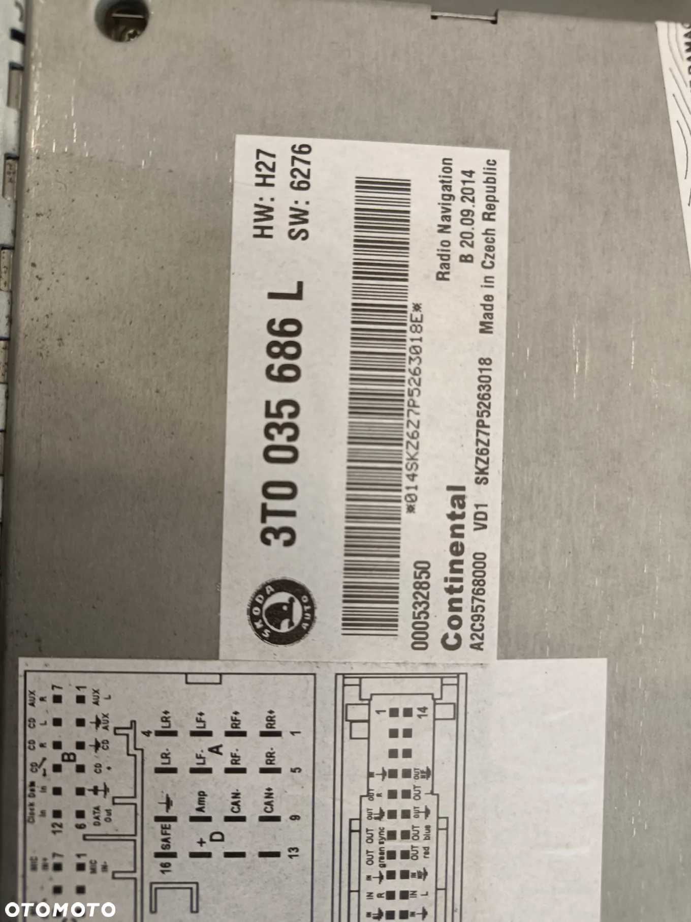 Radio Nawigacja Skoda Superb 2 FL II lift Octavia Yeti Columbus 3T0035686L - 10