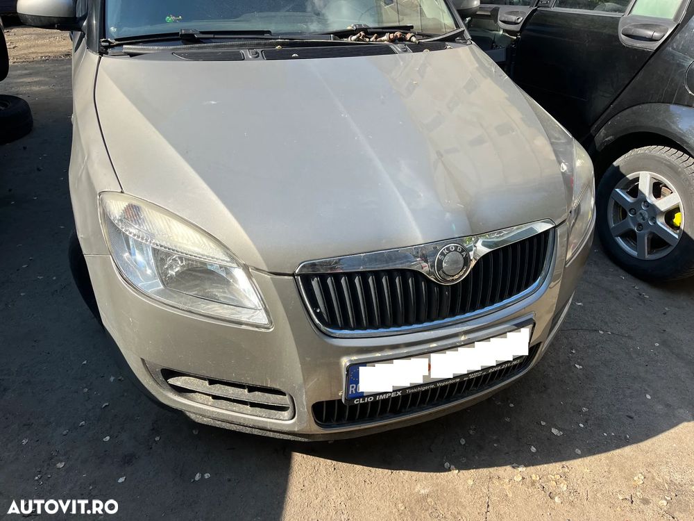 Bara fata completa Skoda Fabia 2 non facelift auriu bej 2008 - 3