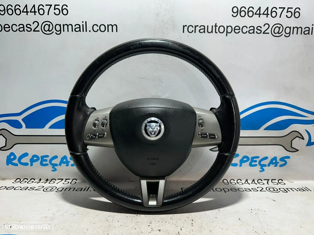 .Volante Pele Patilhas Comandos Multifunções Jaguar XF 1 I X250 2007 - 2015 - 2