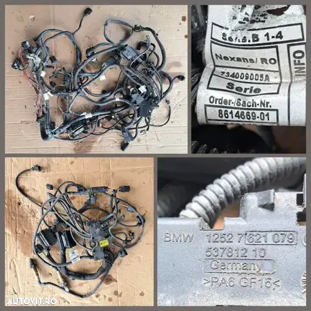 -3- Anexe motor 750ix 2014 F01 instalatie electrica motor sonda lambda cablaj valvetronic conducta furtun combustibil vacuum suport motor - 2