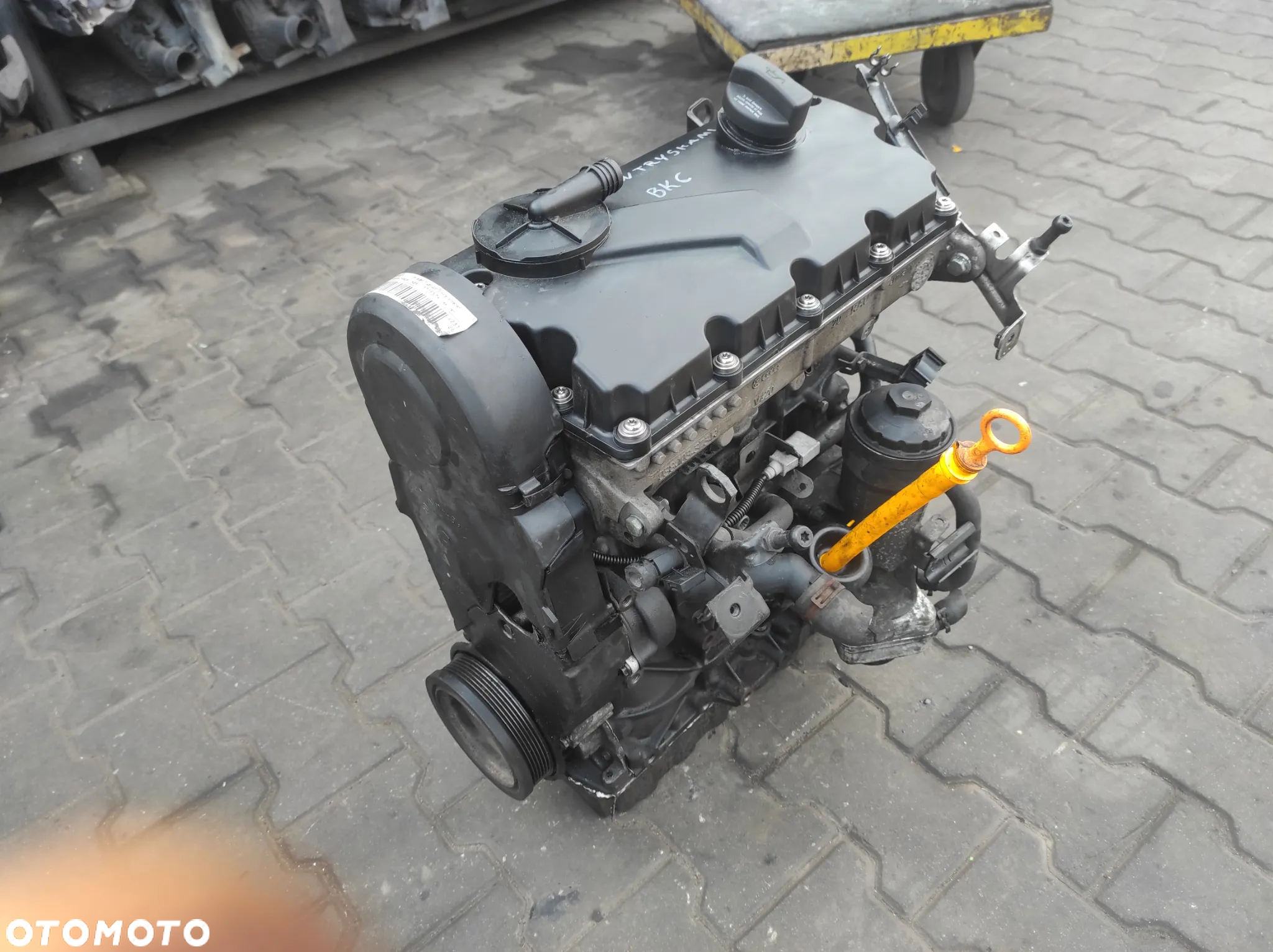 SILNIK SŁUPEK VW AUDI SEAT SKODA 1.9 TDI 105 KM 204TYS BJB BKC BXE BRU AVQ BXF Z POMPOWTRYSKAMI WYSYŁKA !!!!!! - 3