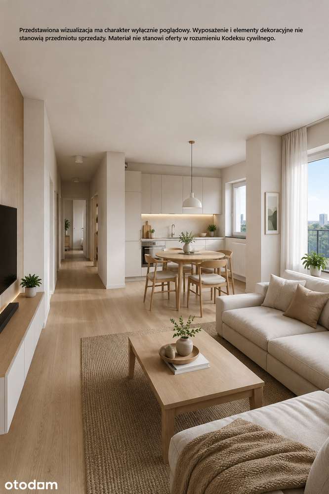 Apartament 91,42 m² na 16. piętrze Aura Towers – wyjątkowy widok