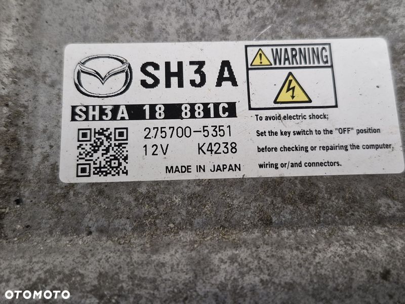 MAZDA 6 III GJ 2.2 D KOMPUTER STEROWNIK SILNIKA ECU 275700-5351 SH3A18881C - 2
