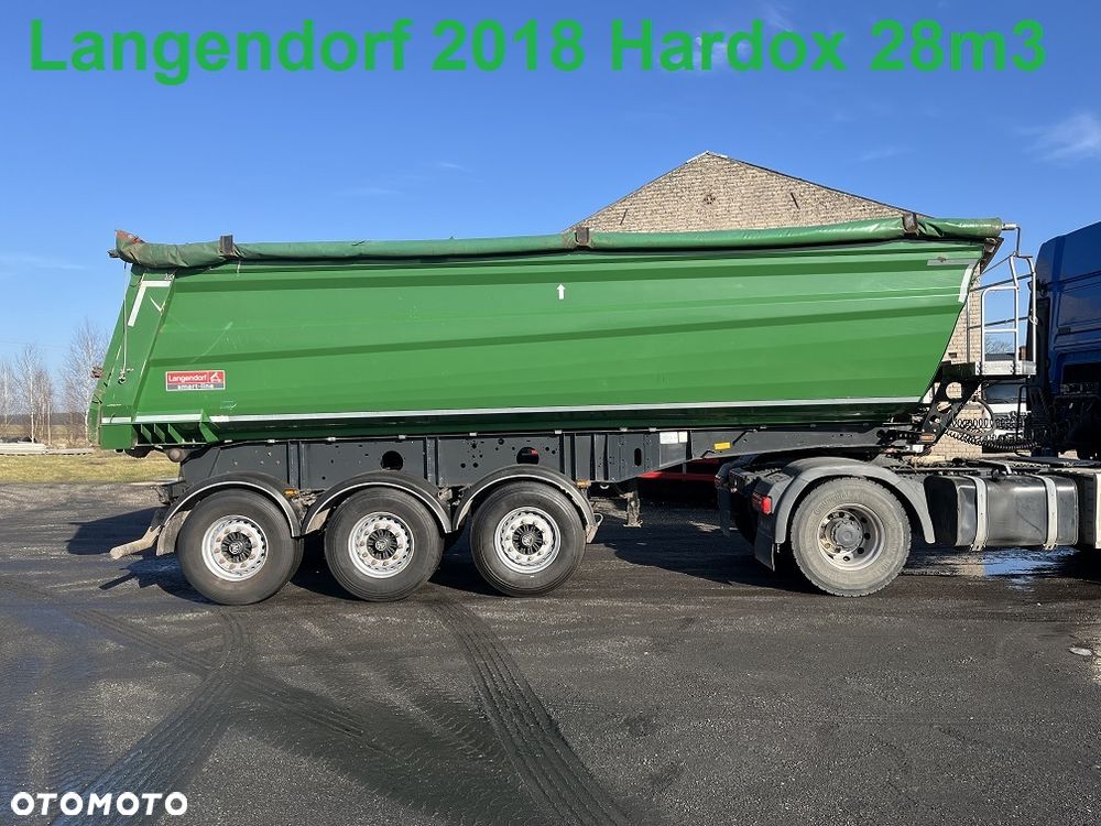 Langendorf SK 28m3 Hardox rynna 2018 naczepa wywrotka stal z NIEMIEC stalowa - 1