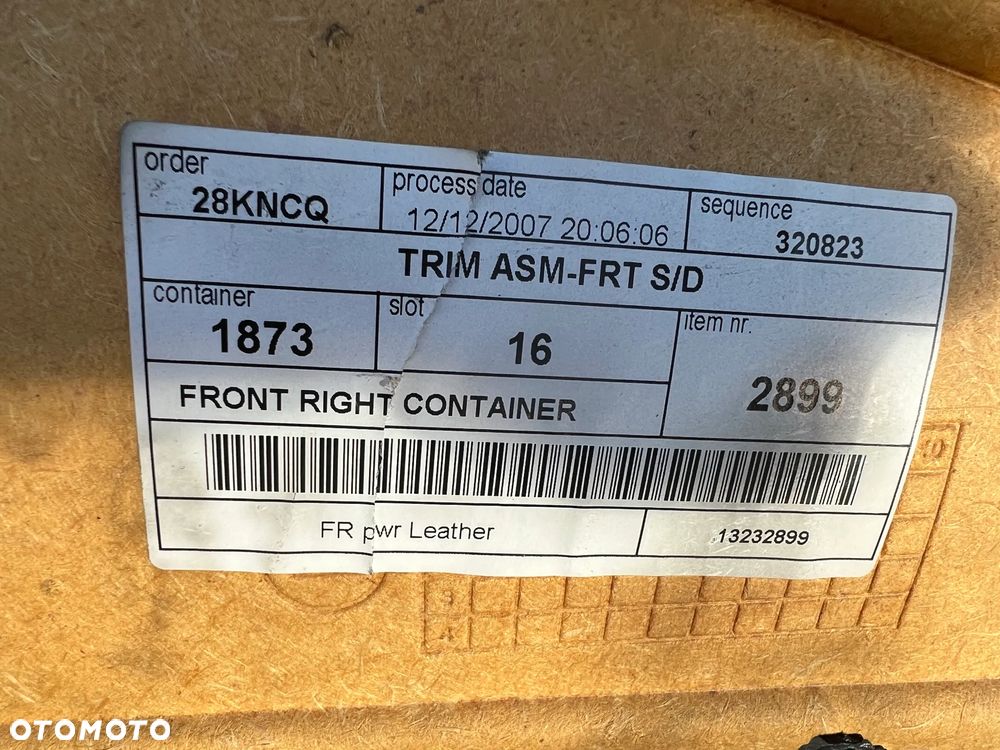 Tapicerka drzwi klamka lewa prawa Opel Corsa D 3-drzwi - 4