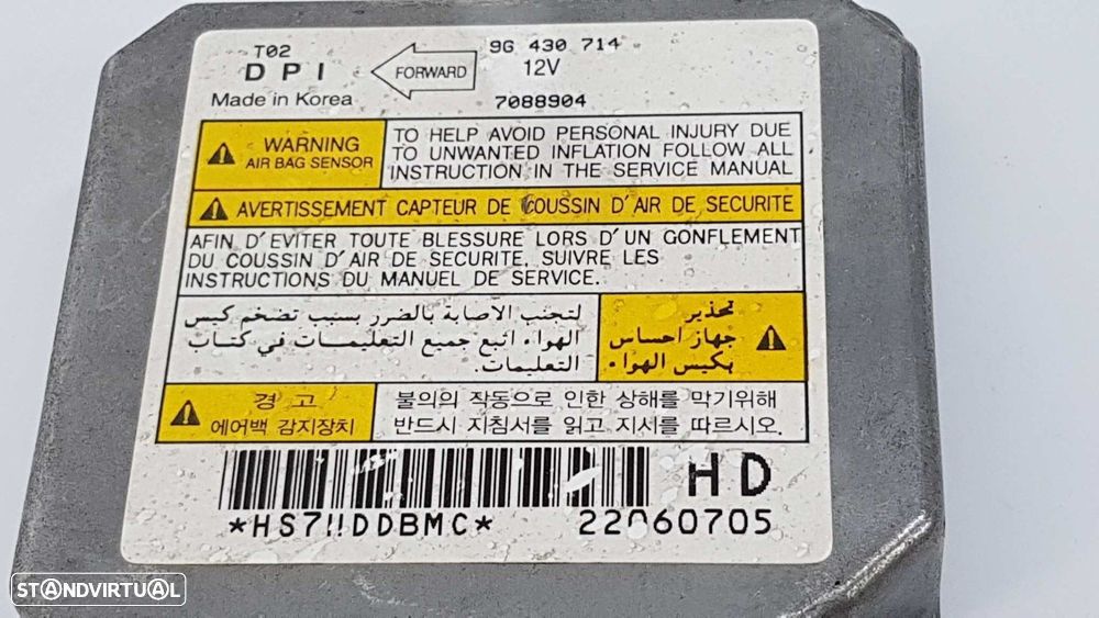 CENTRALINA DE AIRBAG CHEVROLET KALOS 1.2 SE - 2