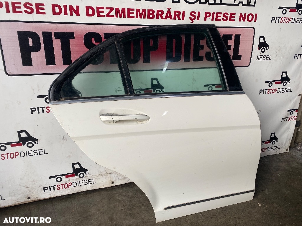Usa portiera dreapta spate MERCEDES C-class W204 2007 2008 2009 2010 2011 2012 2013 2014 2015 alb alba - 2