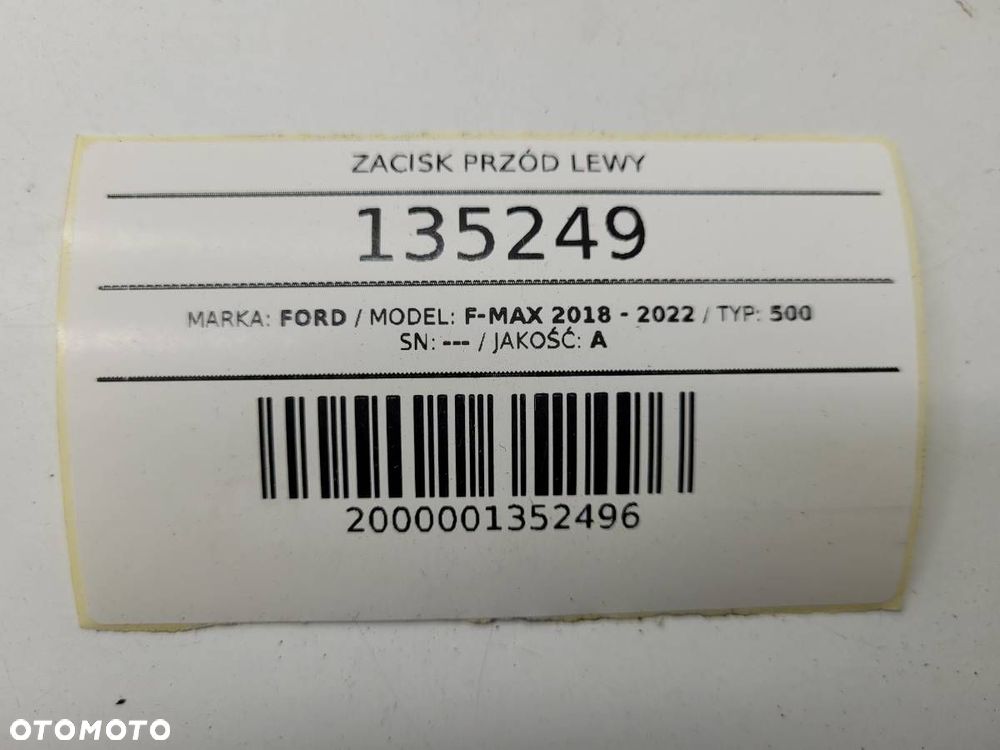 ZACISK PRZÓD PRZEDNI LEWY PNEUMATYCZNY FORD F-MAX 500 - 8