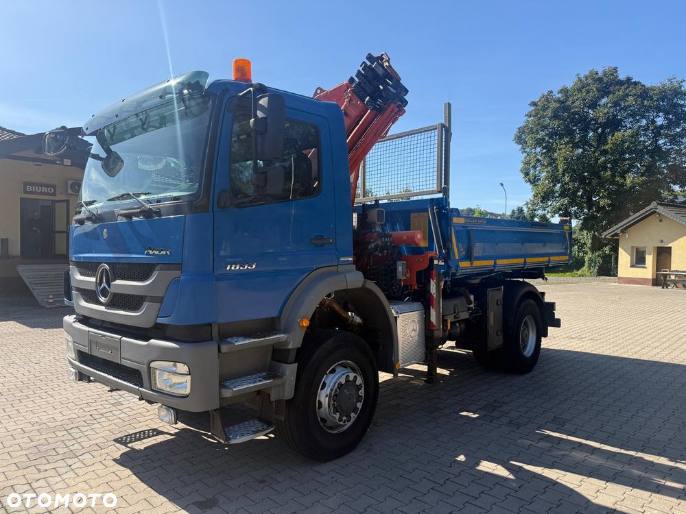 Mercedes-Benz 1833 AXOR AK wywrotka 3-str. 4x4 z dużym HDS ATLAS 165 - 5