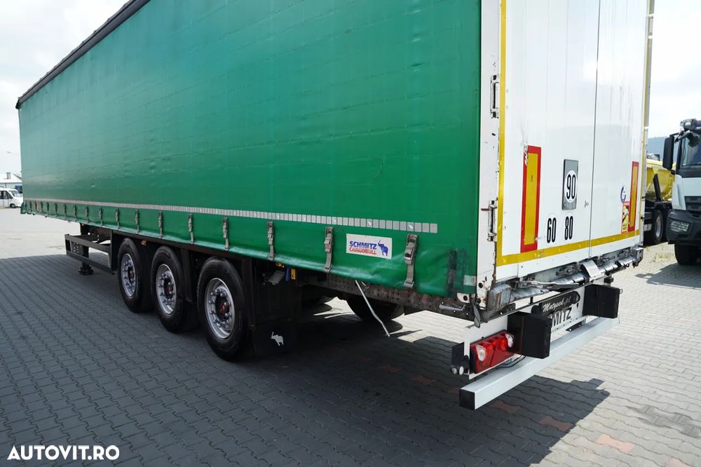 Schmitz Cargobull CORTINĂ / STANDARD / 2x AXE RIDICATIVE / SAF / PRELATĂ ARMATĂ / - 9