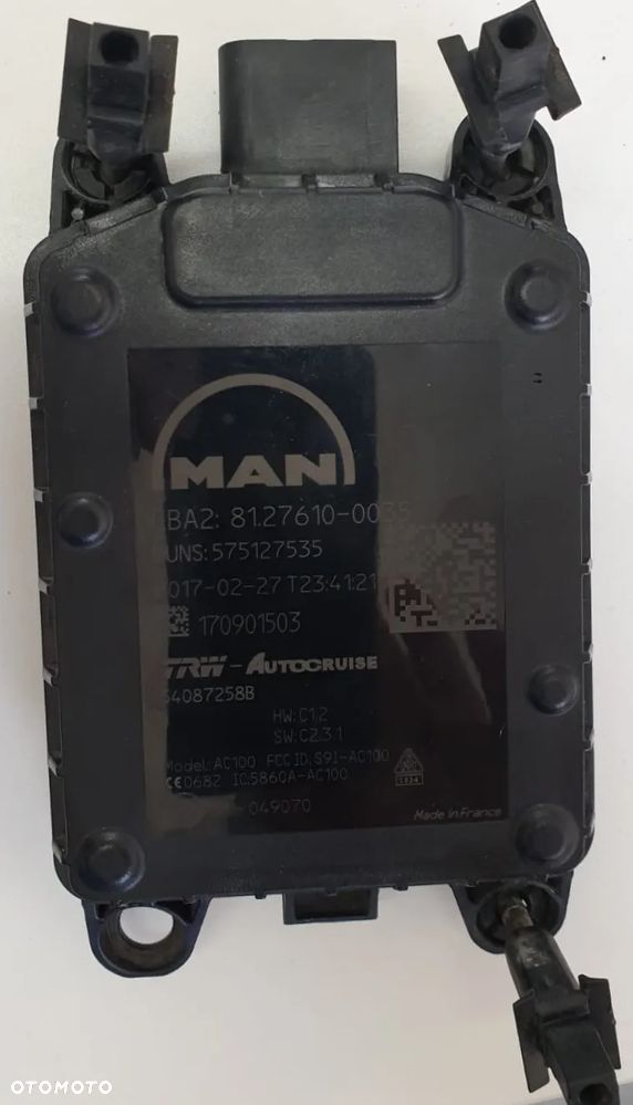 KAMERA ASYSTENT RADAR ODLEGŁOŚCIOWY MAN TGX DISTRONIC TRW 81276100035 - 2