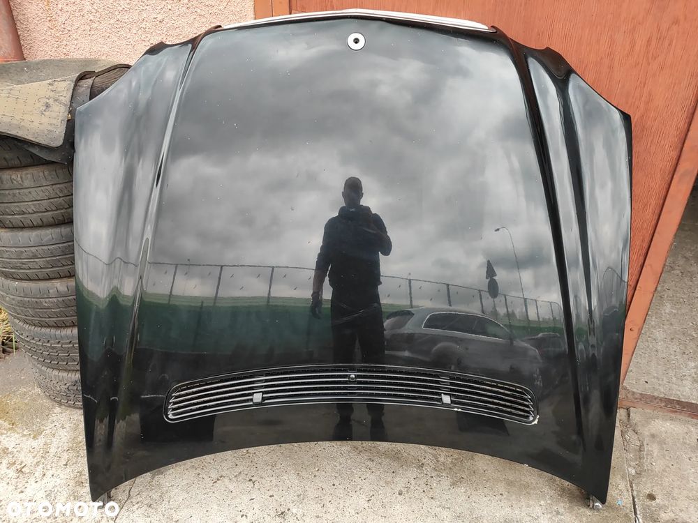 MERCEDES W211 02- E-klasa Maska przód komplet aluminiowa kod C 197 CZARNA