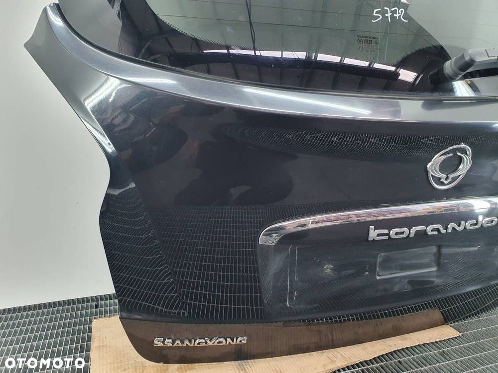 KLAPA TYŁ TYLNA BAGAŻNIKA SSANGYONG KORANDO III CZARNA LAK KOMPLETNA - 7
