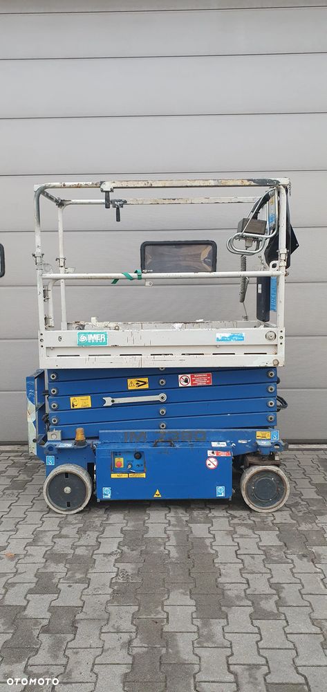 Genie JLG IMER ITECO IM 7380 9,20m Podnośnik nożycowy zwyżka nożycówka elektryczny podest ruchomy zwyżka podnośnik koszowy samojezdny IMER ITECO IT 7380 zwyżka na białych niebrudzących kołach jak GENIE JLG SKYJACK HAULOTTE Terex TKD MEC Sinoboom Zoomlion - 4