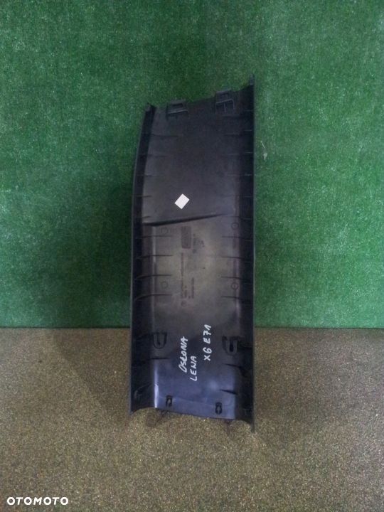 BMW X6 E71 NOWA OSŁONA TAPICERKA SŁUPKA LEWA ŚRODEK 51439133929 - 2