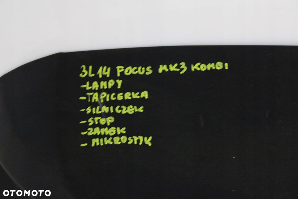 FORD FOCUS MK3 KOMBI 2010R- KLAPA BAGAŻNIKA TYŁ TYLNA FB - KOD LAKIERU - 11