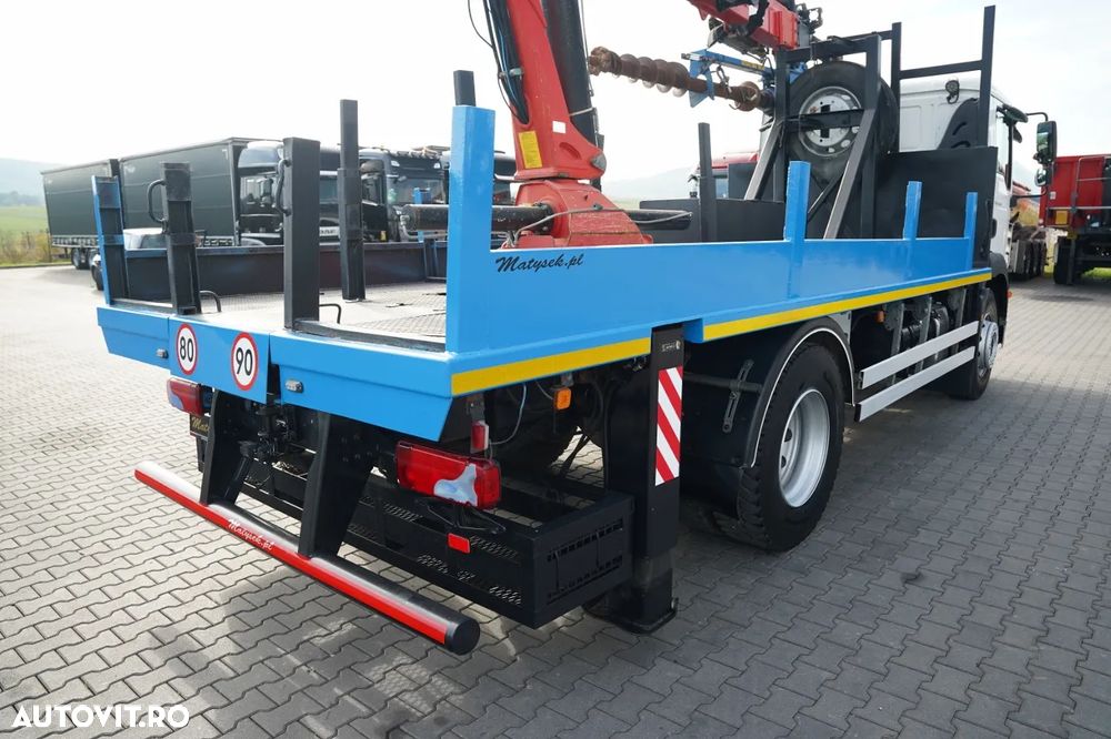 MAN TGM 15 .290 / HDS HC 190 + FORAJ / INSTRUMENT DE FORAJ / RADIOCOMANDĂ / EURO 6 / MANUALĂ / 2019 - 18