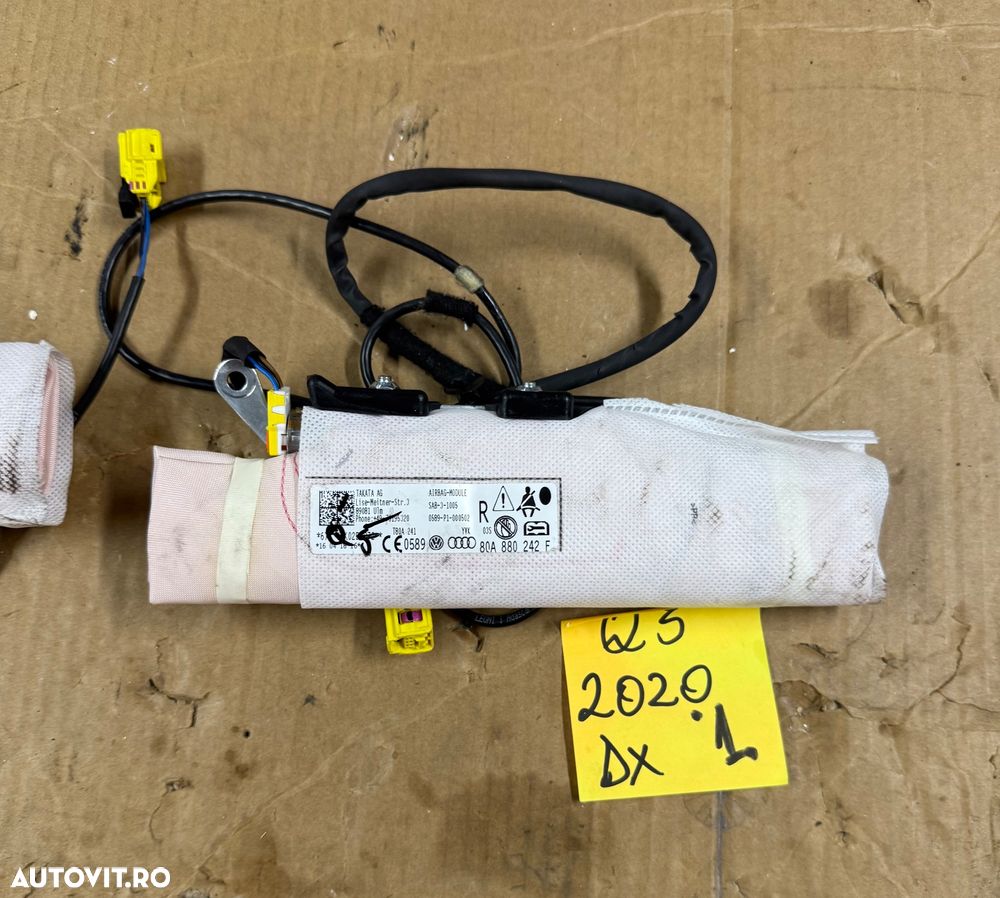 Airbag scaun AUDI Q3 F3 an 2018-2025 cod 80A880242F si 80A880241F - 2