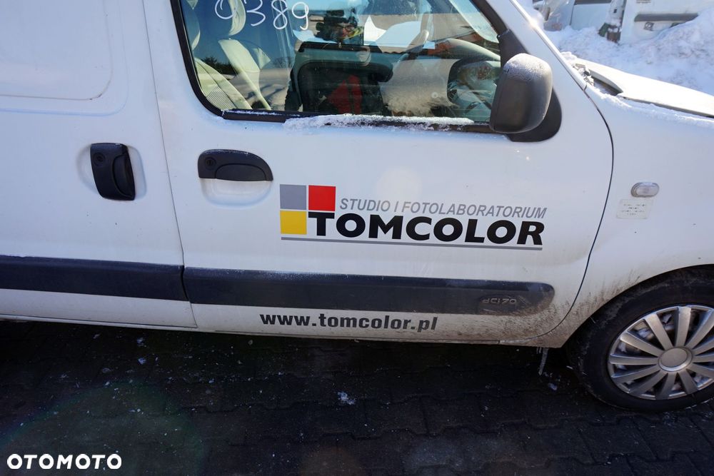 DRZWI PRZEDNIE PRAWE KANGOO I PH2 LIFT O389  BIAŁY RENAULT 2003-2008 - 3