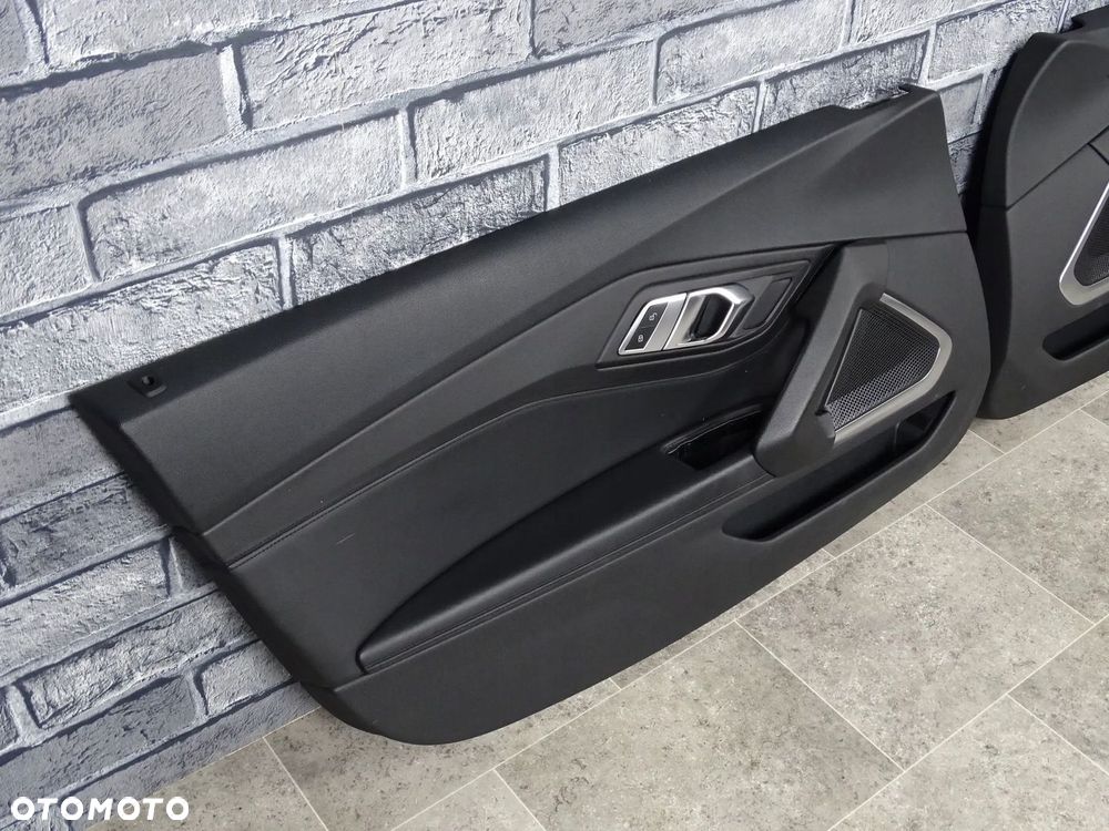 BOCZEK TAPICERKA DRZWI LEWY PRZÓD BMW G29 Z4 VERNASCA CZARNA SKÓRA - 2