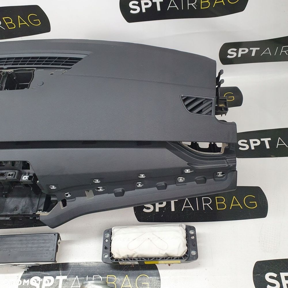 SKODA OCTAVIA IV 4 DESKA ROZDZIELCZA KONSOLA KOKPIT PULPIT PODUSZKI AIRBAG AIR BAG PASY KIT SET - 4