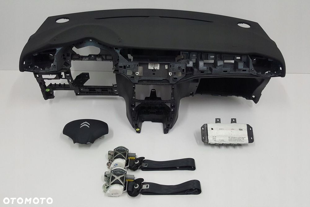 CITROEN C3 II 2 DESKA ROZDZIELCZA KONSOLA KOKPIT PULPIT PODUSZKI AIRBAG AIR BAG PASY KIT SET - 1