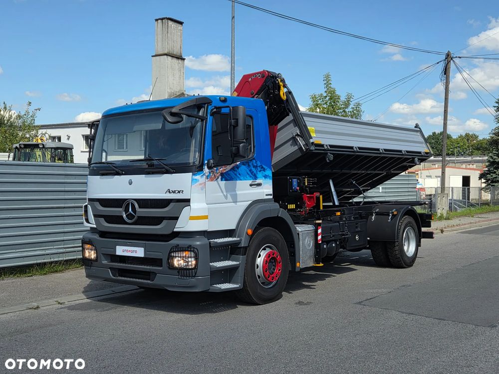 Mercedes-Benz AXOR 1824 // HDS HMF 1420-K3 3 WYSUWY + PILOT // NOWY KIPER // ŻURAW DŹWIG CRANE KRAN - 18