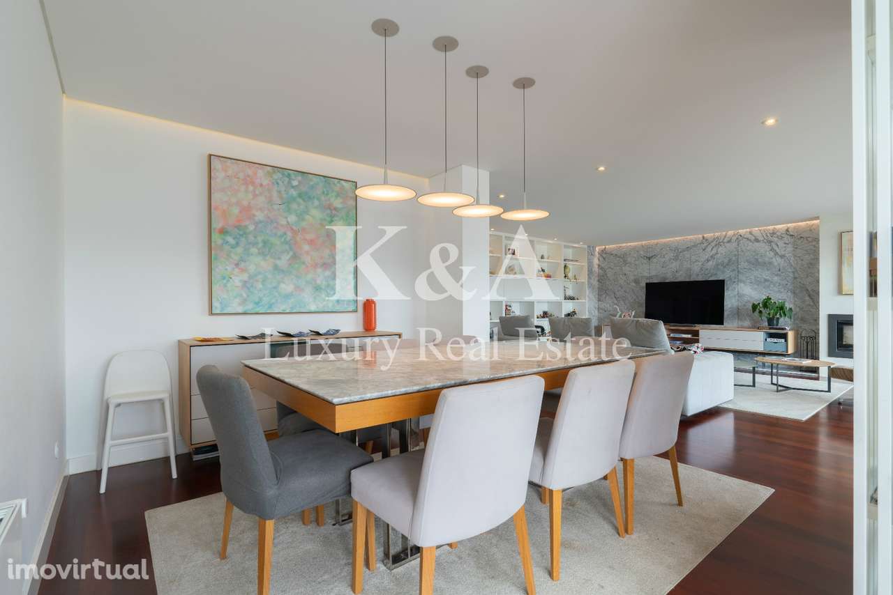 Apartamento T4 com vista mar em Matosinhos num condomínio com piscina. - Grande imagem: 4/15