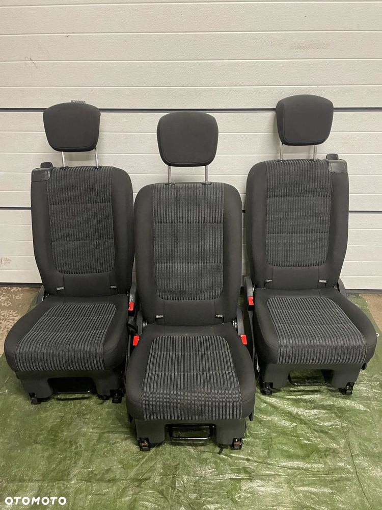SHARAN 7N ALHAMBRA II fotele 3 rząd komplet pasy boczki - 4