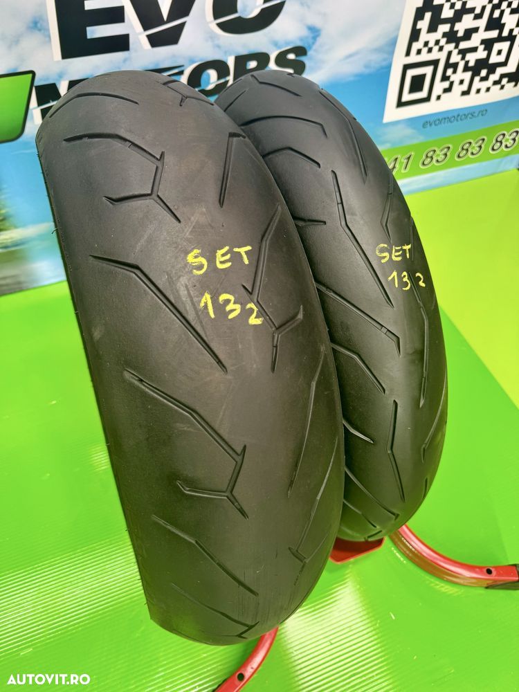 Set Anvelope Moto 120 70 17 si 180 55 17 Pirelli 2022 Rosso2 Set132 - 2