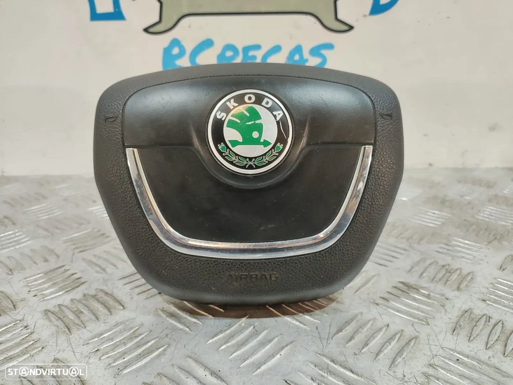 AIRBAG VOLANTE GUIADOR CONDUTOR SKODA SUPERB II 2 MK2 3T4 3T0880201B - 3
