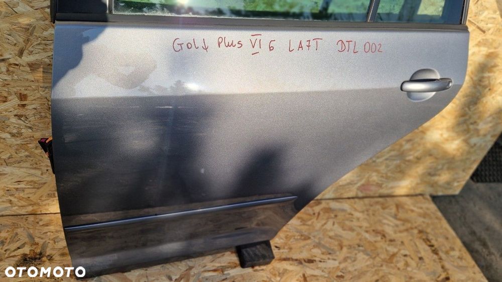 VW GOLF 6 VI PLUS DRZWI TYŁ LEWE LEWA KOD LAK.LA7T KOMPLET - 2