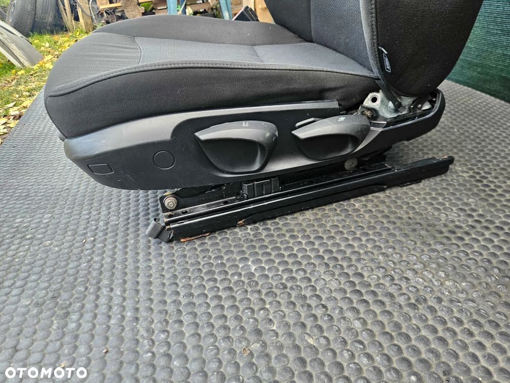 Fotel Kierowcy Siedzenie Welur Czarny Zagłówek BMW 3 E90 E91 2009r Lift LCI - 15