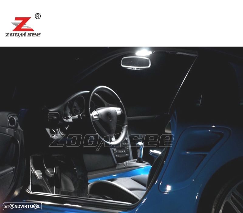 KIT COMPLETO 20 LAMPADAS LED INTERIOR PARA PORSCHE 911 997 CARRERA TURBO 05-11 - 2