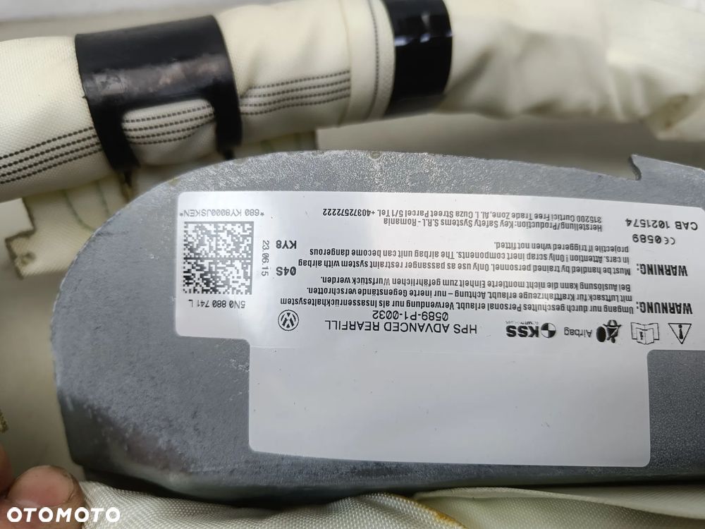 Kurtyna lewa VW Tiguan I Airbag poduszka powietrzna 5N0880741L - 10