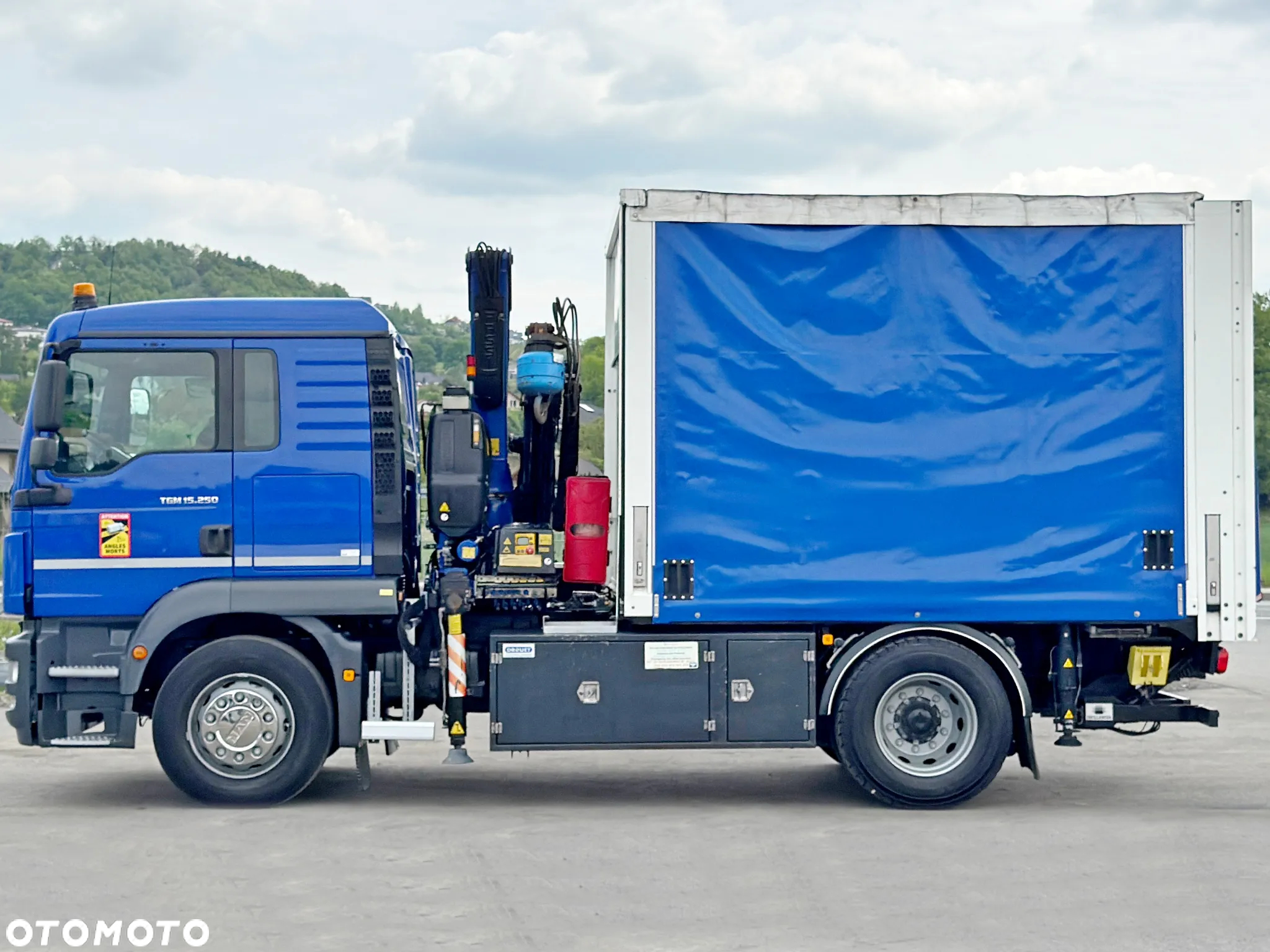 MAN TGM 15.250 PLANDEKA 3,50 m * FASSI F110AC.0.23 * STAN BDB - 6