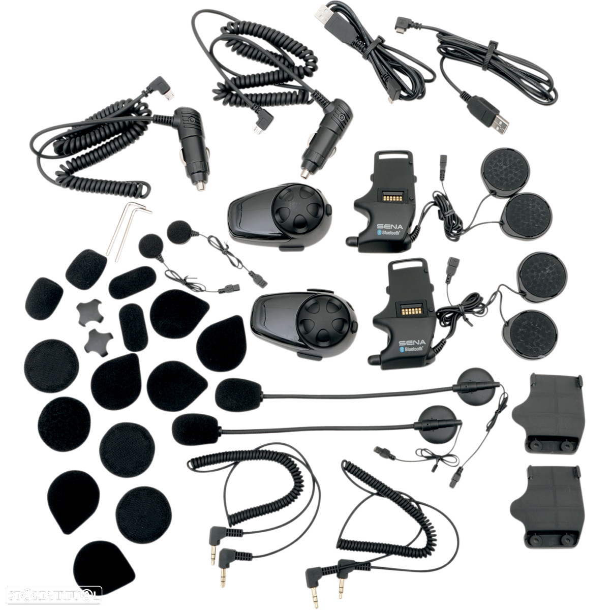 par intercomunicadores sena smh10d headset & intercom 900 metros - 2