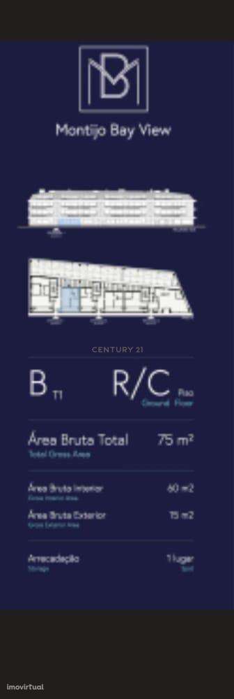 Apartamento T1 (obra nova) no centro do Montijo – Bay View Residence - Grande imagem: 4/5