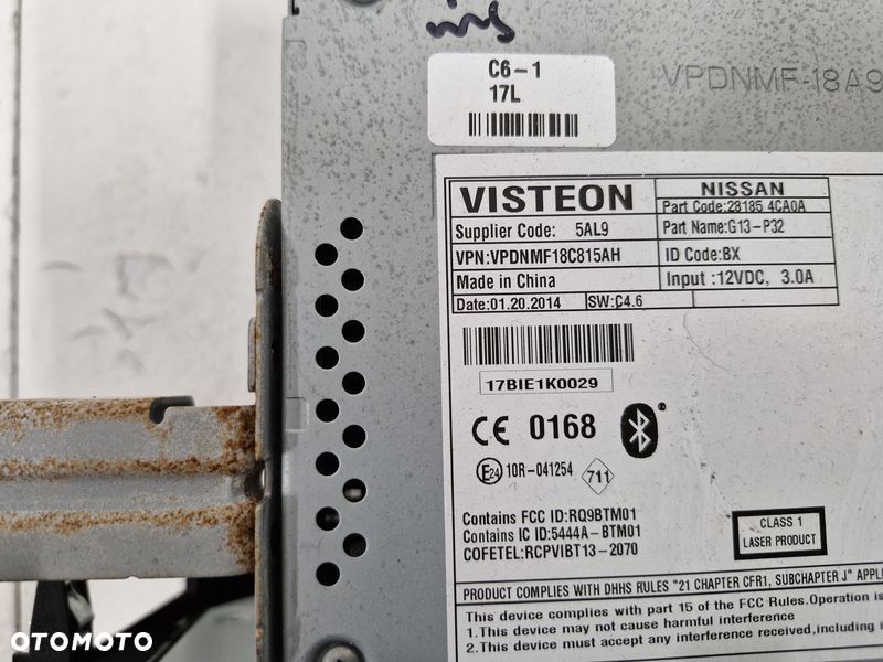 NISSAN QASHQAI II 2 J11 RADIO CD 281854CA0A - 6