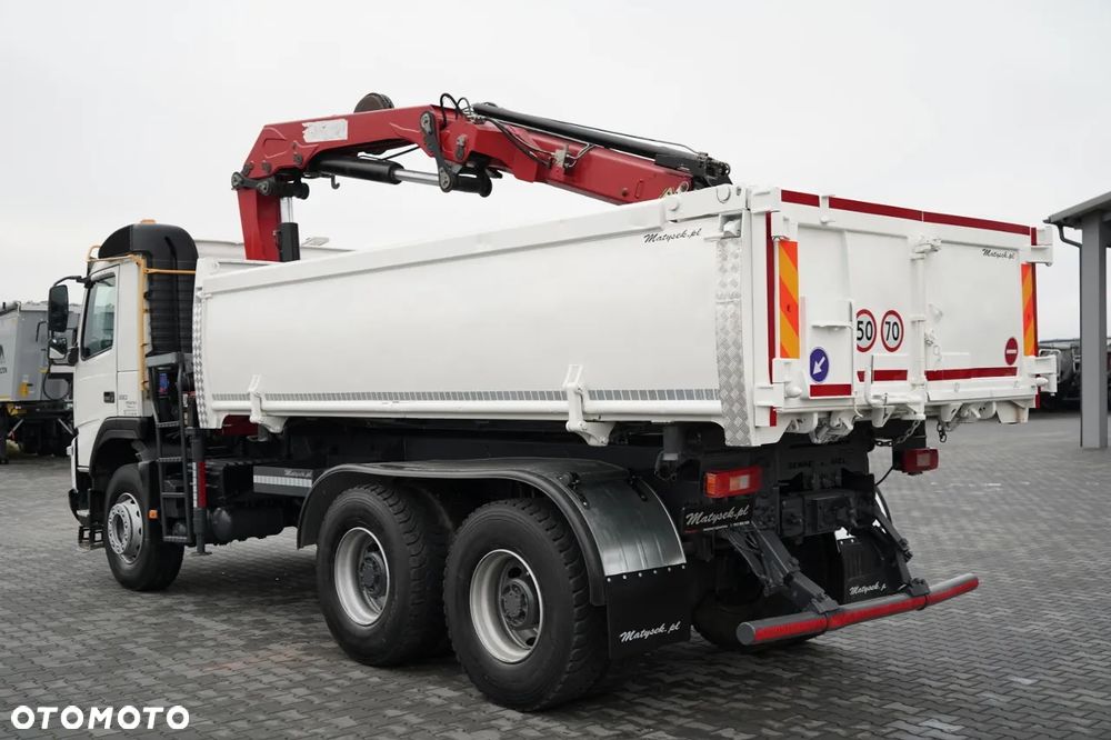 Volvo FM 410 / 6x4 / WYWROTKA + HDS PALFINGER 18002-EH A / HYDROBURTA / STEROWANIE RADIOWE / ŁYCHA / ROTATOR / EURO 6 - 13