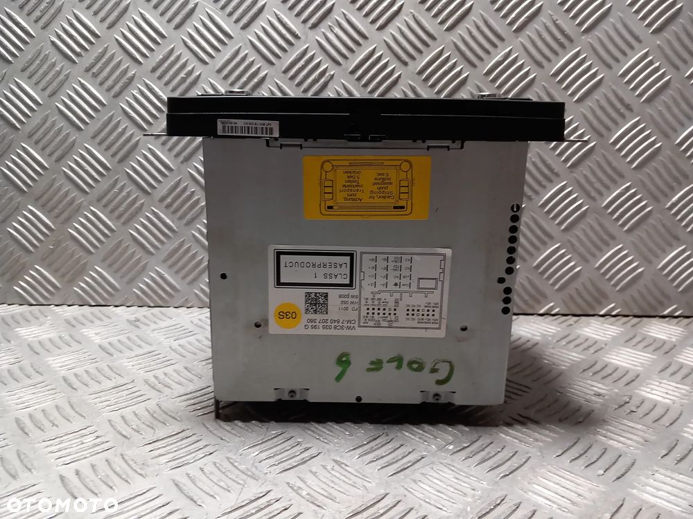 VW RADIO ODTWARZACZ CD NAVIGACJA 3C8035195G - 8