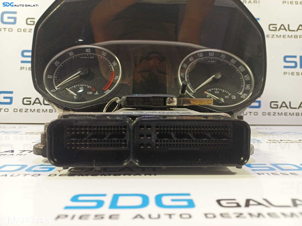 Kit Pornire ECU Calculator Motor Cip Cheie Imobilizator Ceas Ceasuri Cluster Instrumental Bord Skoda Octavia 2 FL Facelift 2.0 TSI TFSI 2008 - 2013 Cod 1Z0907115AF 1Z0907115F 0261S05868 [L1787] - 4