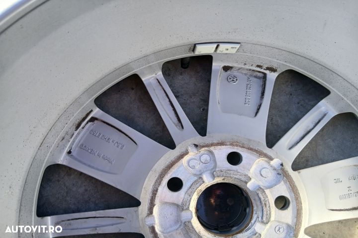 Jante aliaj cu anvelope 16 - set 5C0601025AM 205/55 R16 6.5JX16H2 ET5 - 6