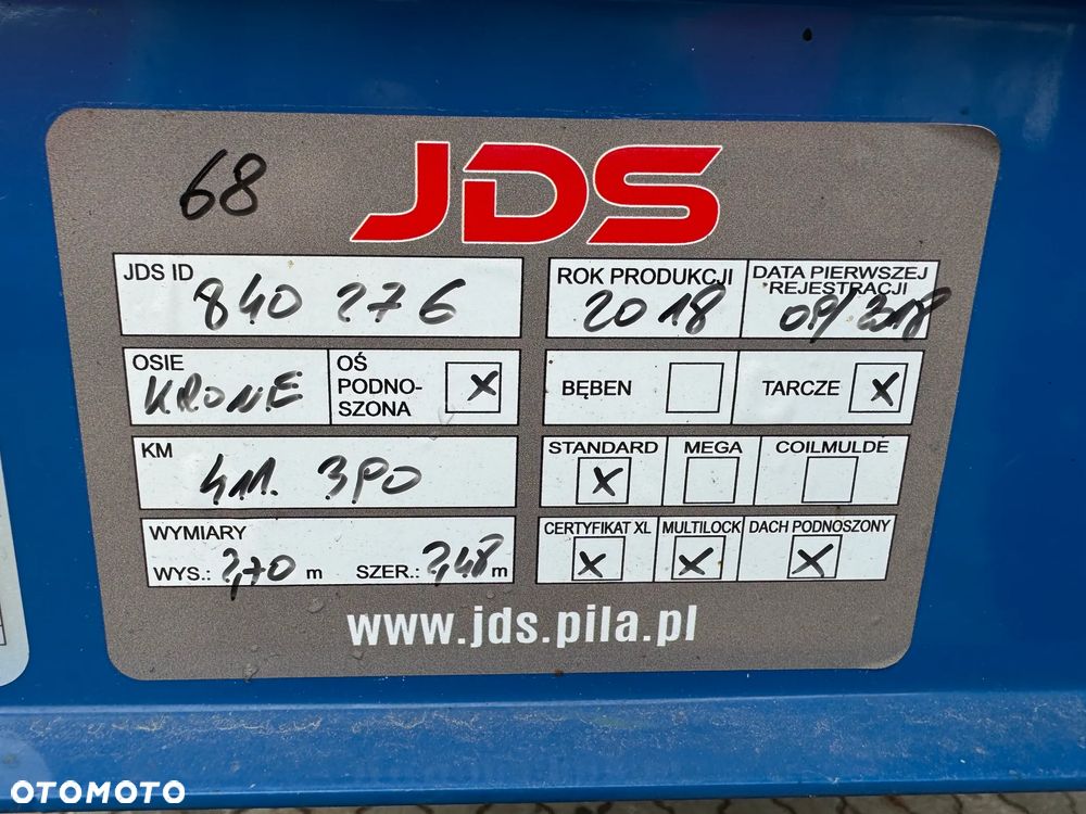 Krone SD Firanka Certyfikat XL, Dach podnoszony - 31