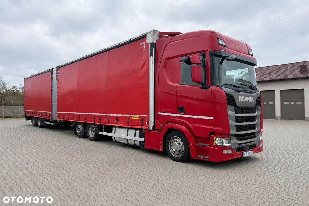 Scania S500 Tandem 2021 + Wielton | Zestaw przestrzenny |Podnoszona oś - 1