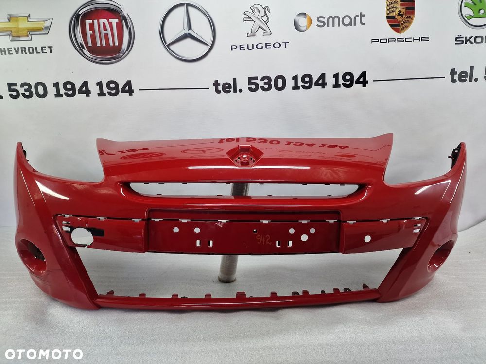 RENAULT CLIO 3 III LIFT 185 08- ZDERZAK PRZEDNI PRZÓD , KOLOR CZERWONY , NR AUKCJI NZ942 - 1