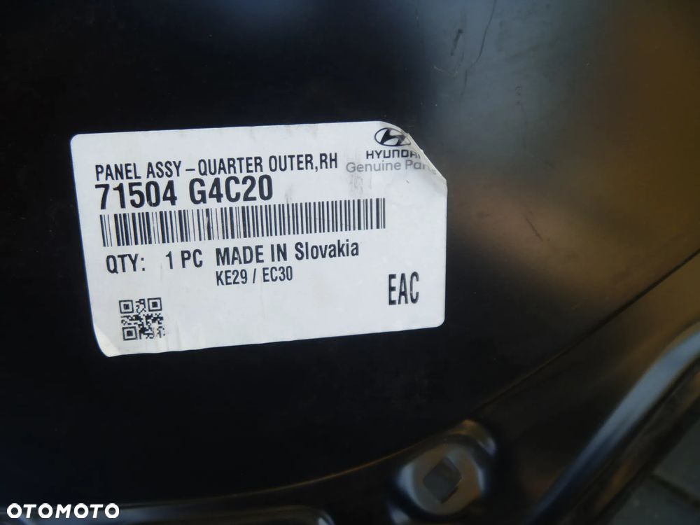 HYUNDAI I30 III 2017 KOMBI BŁOTNIK TYLNY PRAWY ORYGINAŁ 71504-G4C20  NOWY - 5
