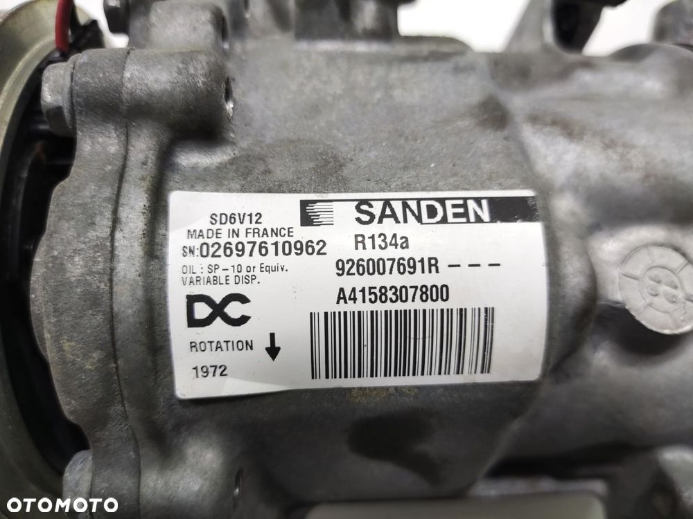 SPRĘŻARKA KLIMATYZACJI RENAULT KANGOO III LIFT 1.5 DCI 2014-2019 926007691R - 5